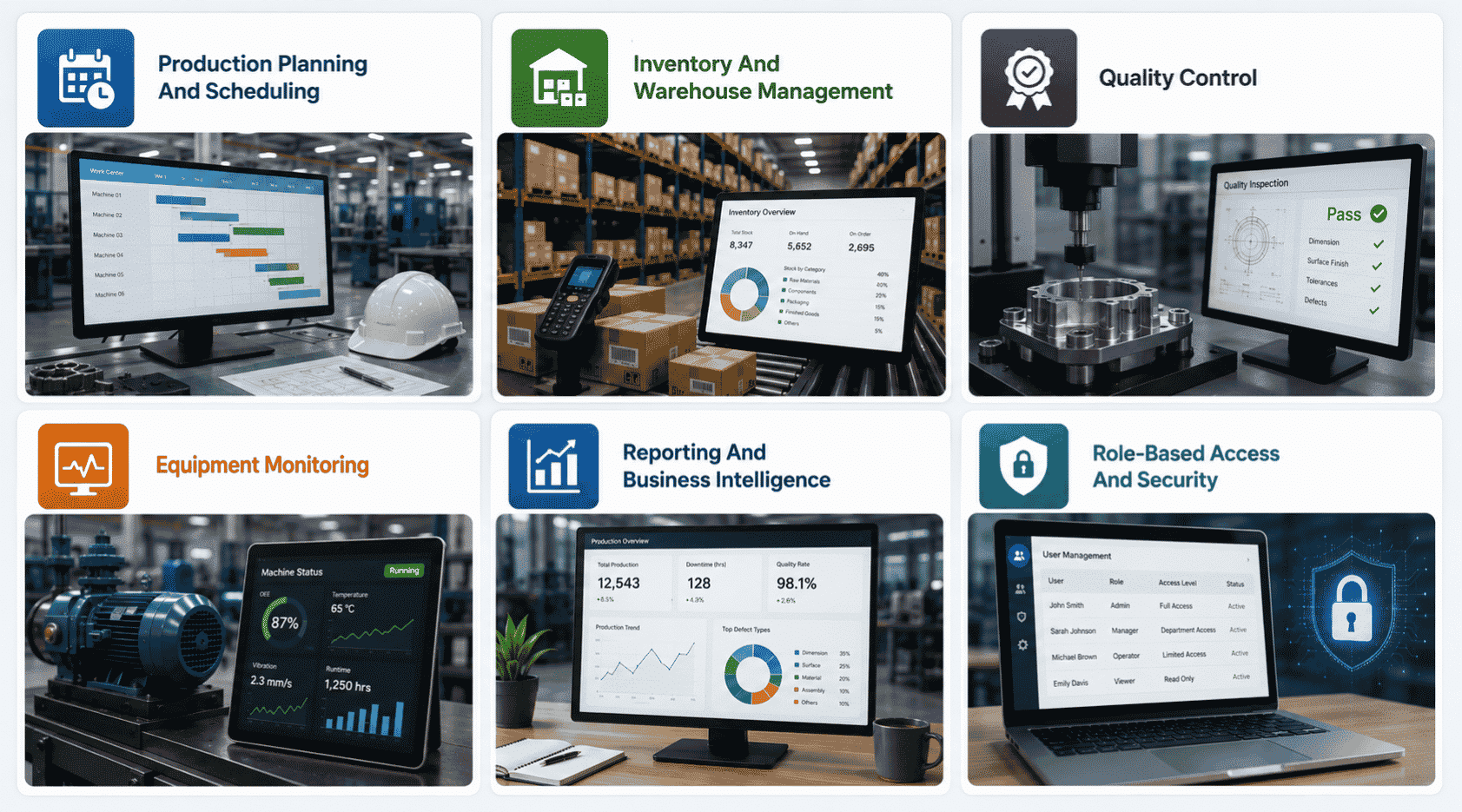 Core Features Of Modern Manufacturing Software